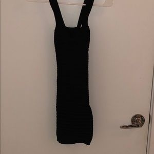 Black mid-dress